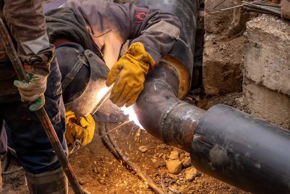 Peak Plumbing Pros technician on site